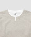 Real Standard  メランジ変形ワッフルキーネック フェイクレイヤード長袖Tシャツ メンズ商品サムネイル-7