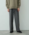 URBAN COLLECTION  ポリエステルツイル ワイドストレートスラックス メンズ商品サムネイル-2