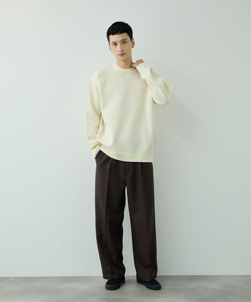 URBAN COLLECTION  ポリエステルツイル ワイドストレートスラックス メンズ商品画像-13