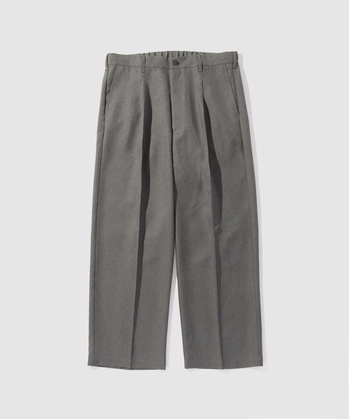 URBAN COLLECTION ポリエステルツイル ワイドストレートスラックス メンズ