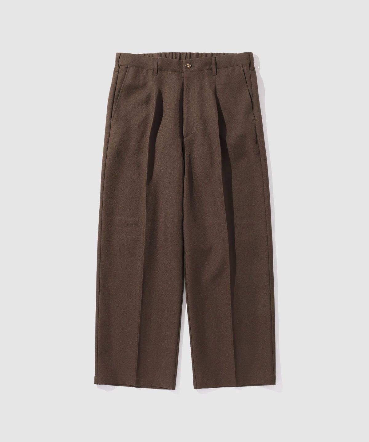 URBAN COLLECTION ポリエステルツイル ワイドストレートスラックス メンズ