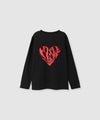 Little New York ハートロゴ 長袖Tシャツ キッズ メール便 対応商品商品サムネイル-2