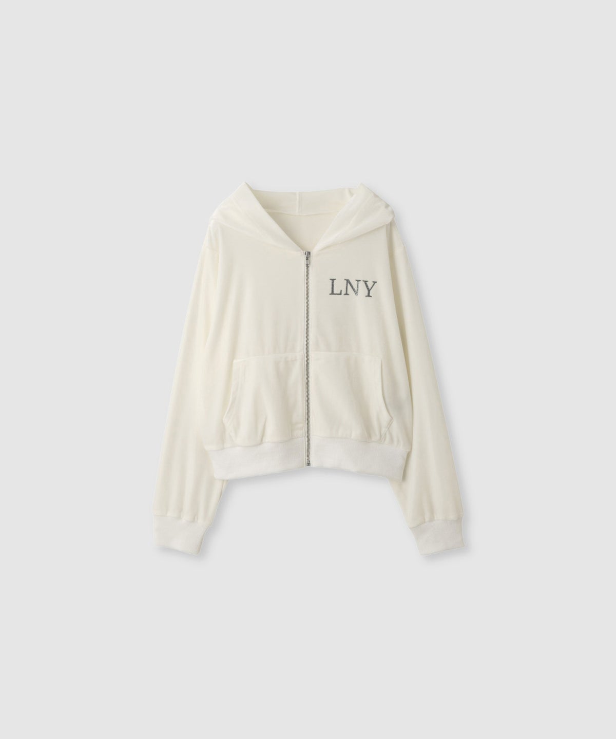 Little New York ベロアジップパーカー キッズ