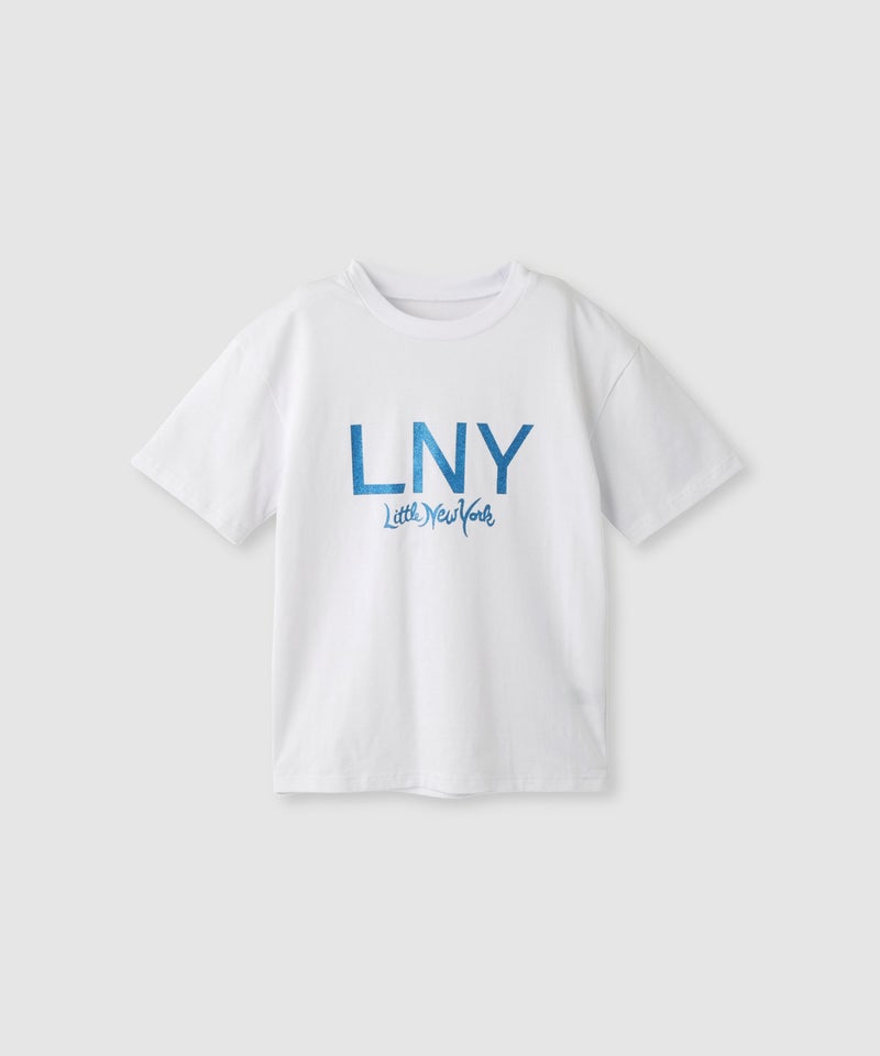 Little New York  グリッターロゴプリントTシャツ キッズ メール便 対応商品商品画像-1