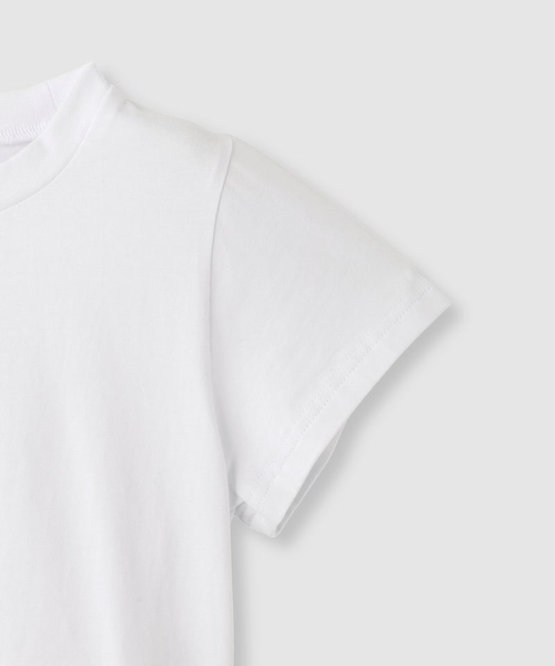 Little New York フロントロゴ クロップドTシャツ キッズ メール便 対応商品商品画像-5