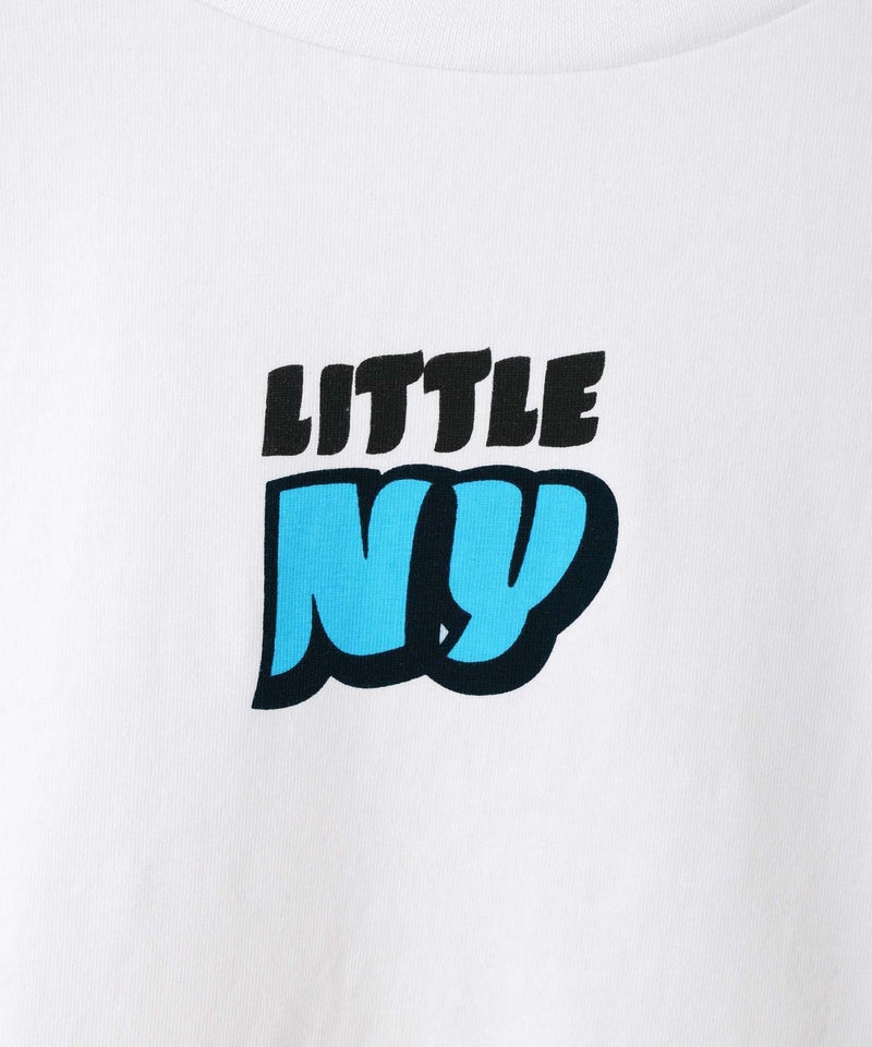 Little New York フロントロゴ クロップドTシャツ キッズ メール便 対応商品商品画像-6