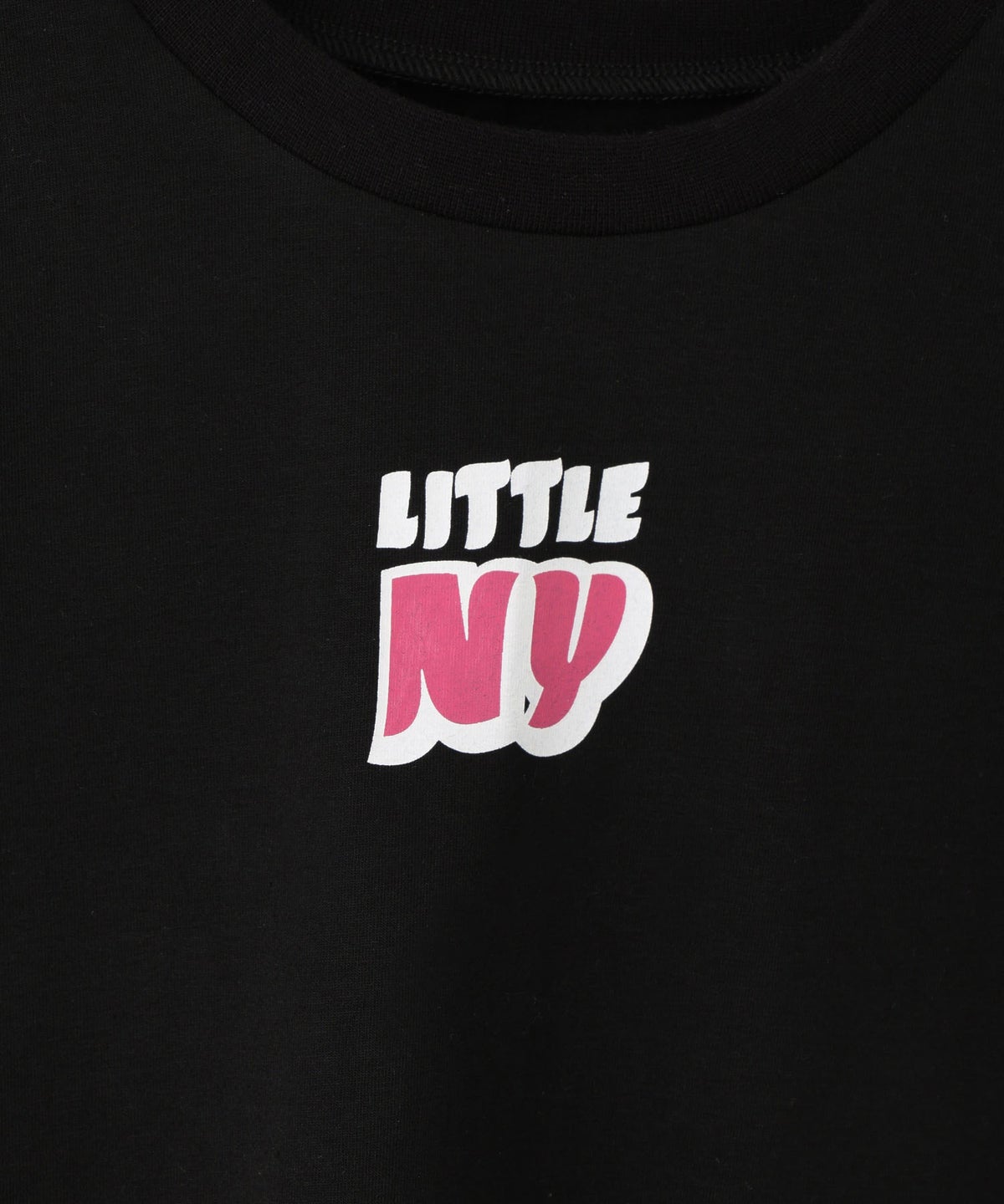 Little New York フロントロゴ クロップドTシャツ キッズ メール便 対応商品