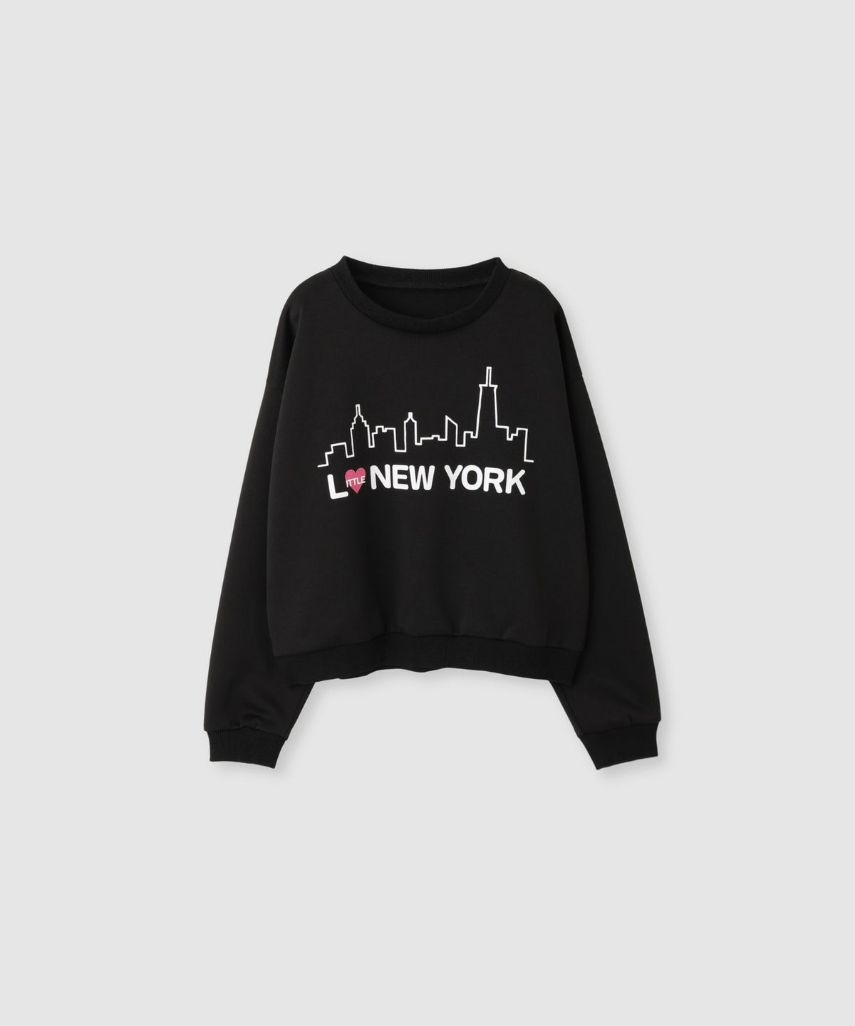Little New York ショート丈ロゴトレーナー キッズ