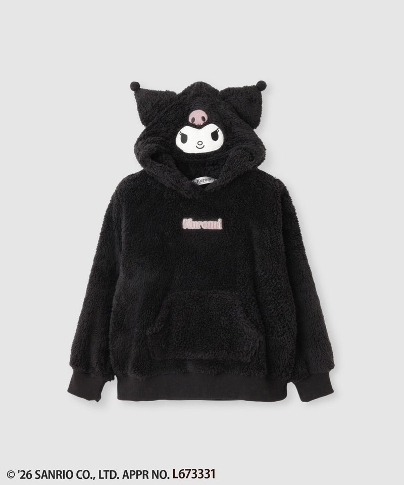 サンリオキャラクターズ クロミ もこもこパーカー キッズ商品画像-1