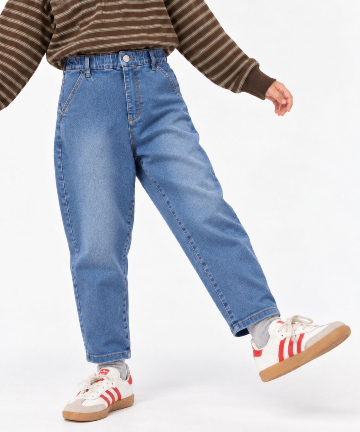 NAVY のびるモン ストレッチデニムペグトップパンツ キッズ