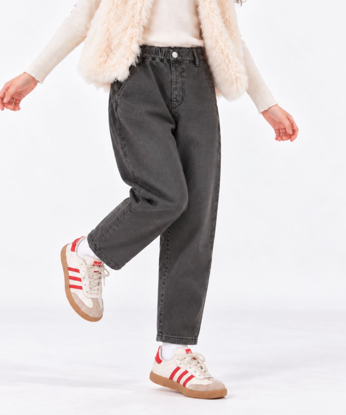 NAVY のびるモン ストレッチデニムペグトップパンツ キッズ