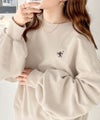 Classical Elf 大人の上品カジュアル。ワンポイント胸刺繍裏毛スウェットプルオーバー商品サムネイル-9