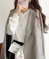 Classical Elf 《JaVa ジャバコラボ》シンプルなのに、存在感。綿100%Vネック切り替えロンT(長袖)商品サムネイル-6