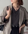 Classical Elf 《JaVa ジャバコラボ》シンプルなのに、存在感。綿100%Vネック切り替えロンT(長袖)商品サムネイル-27