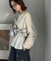 Classical Elf 《JaVa ジャバコラボ》シンプルなのに、存在感。綿100%Vネック切り替えロンT(長袖)商品サムネイル-33