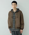 URBAN COLLECTION  フェイクスエード オーバーサイズ リブブルゾン メンズ商品サムネイル-3