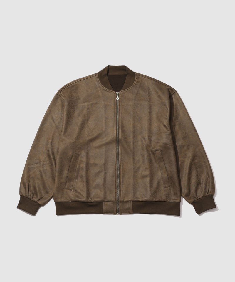 URBAN COLLECTION  フェイクスエード オーバーサイズ リブブルゾン メンズ商品画像-11