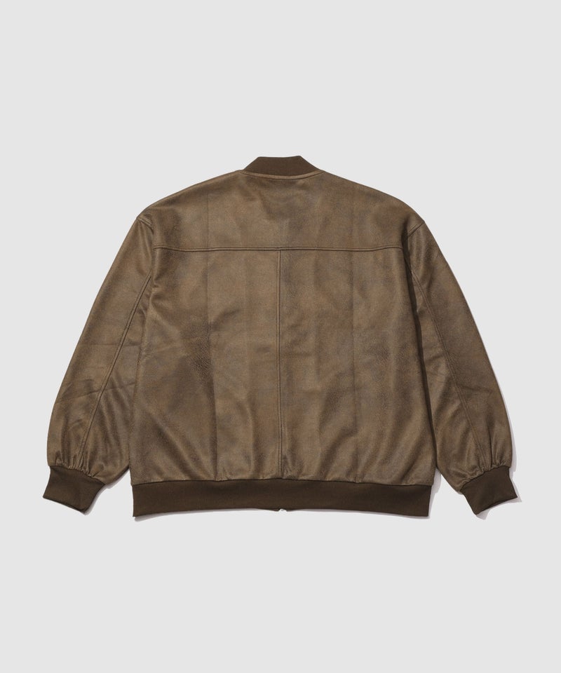 URBAN COLLECTION フェイクスエード オーバーサイズ リブブルゾン メンズ商品画像-13
