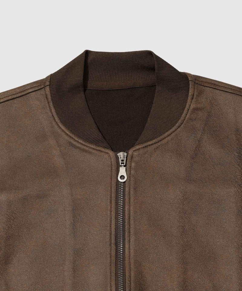 URBAN COLLECTION  フェイクスエード オーバーサイズ リブブルゾン メンズ商品画像-14