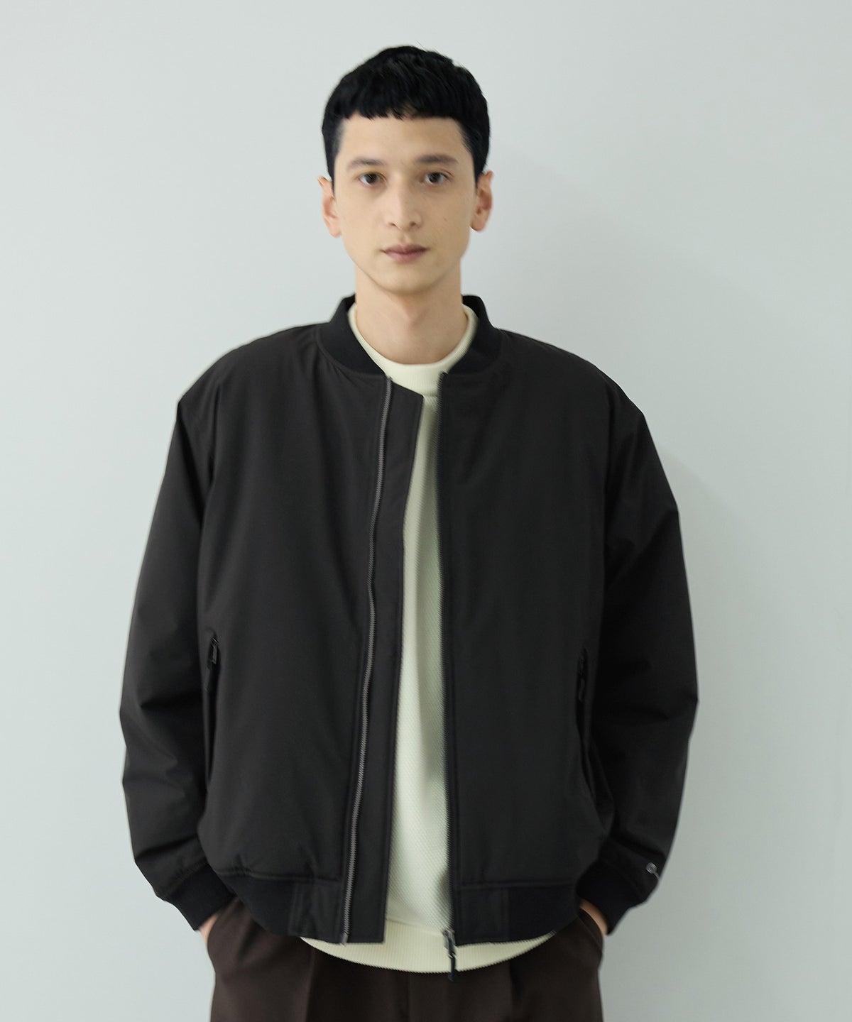 NAVY シャットアウター 裏シャギーリブブルゾン メンズ
