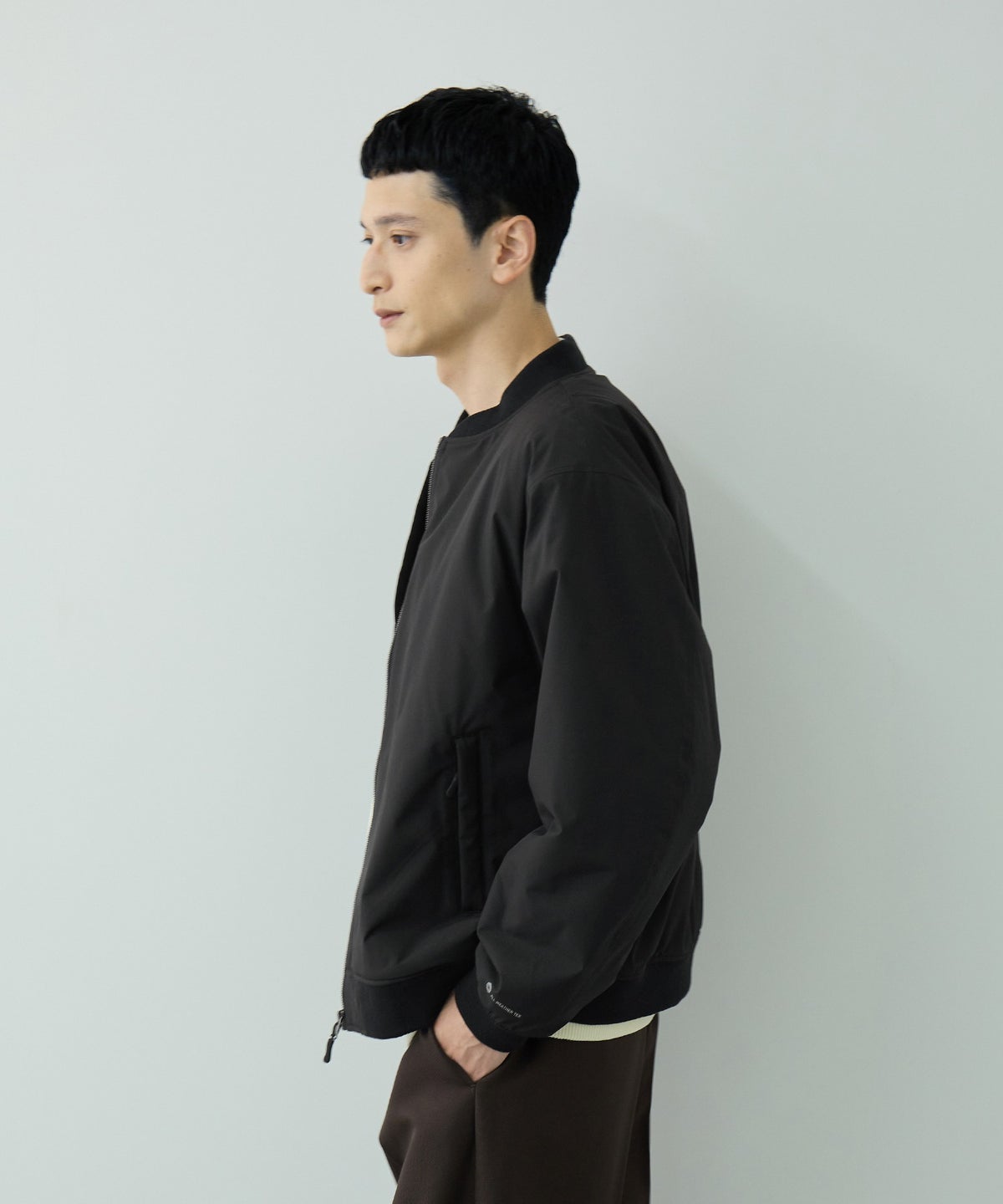 NAVY シャットアウター 裏シャギーリブブルゾン メンズ
