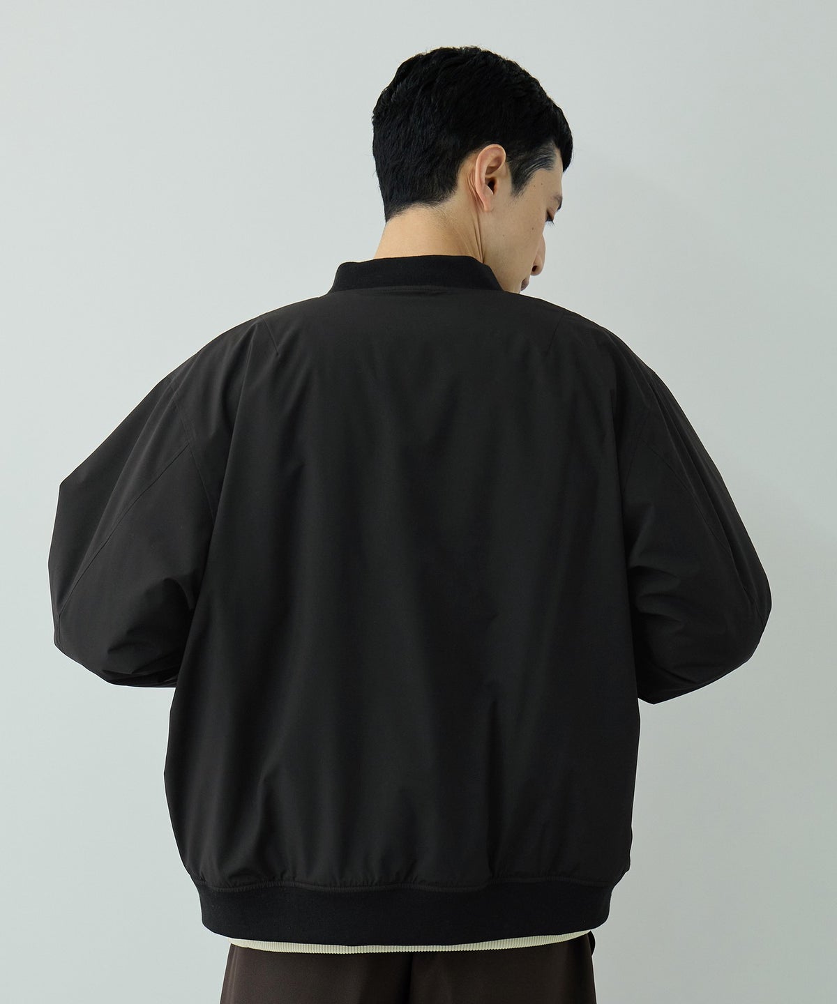 NAVY シャットアウター 裏シャギーリブブルゾン メンズ