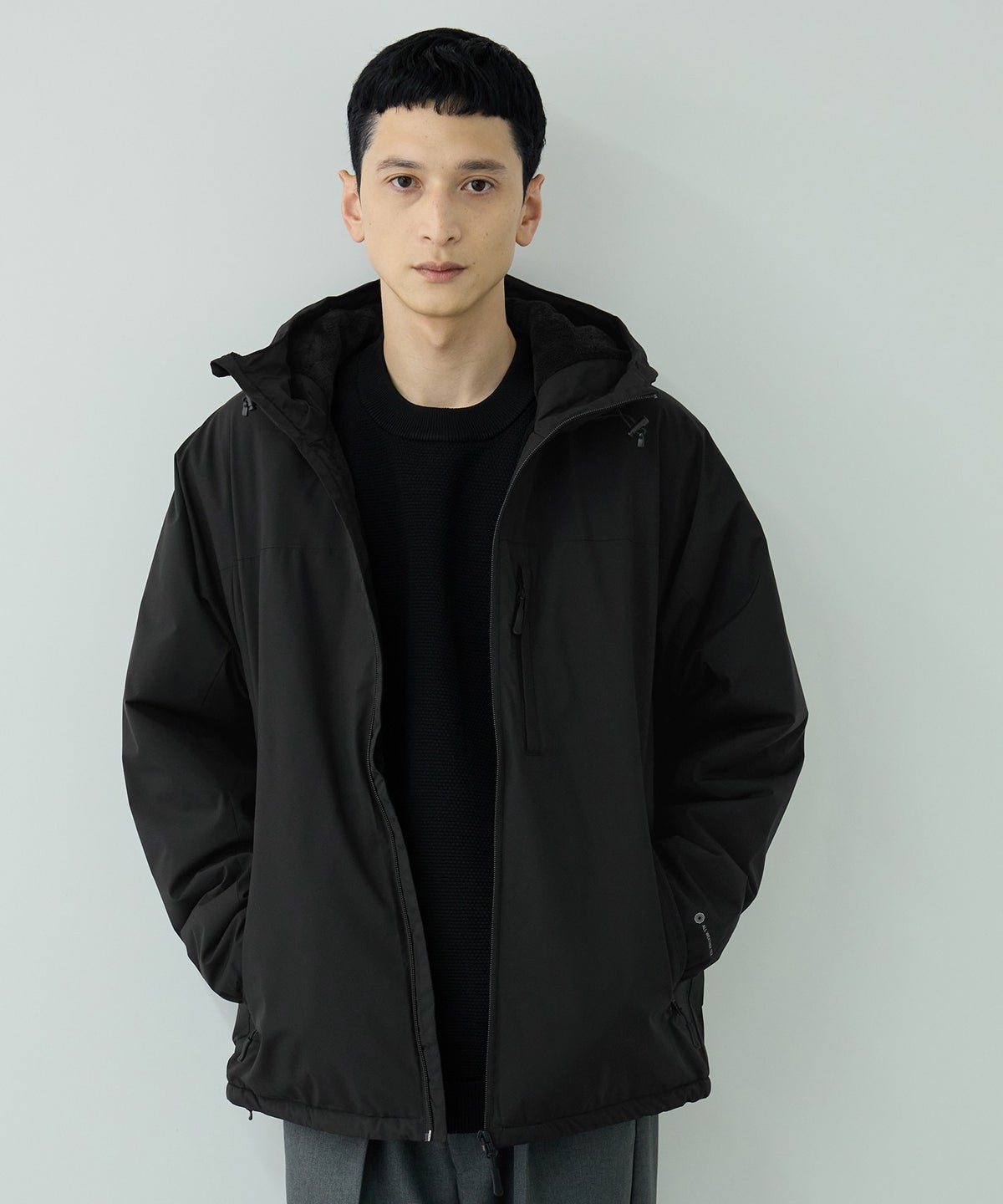 NAVY シャットアウター 裏シャギーパーカー メンズ