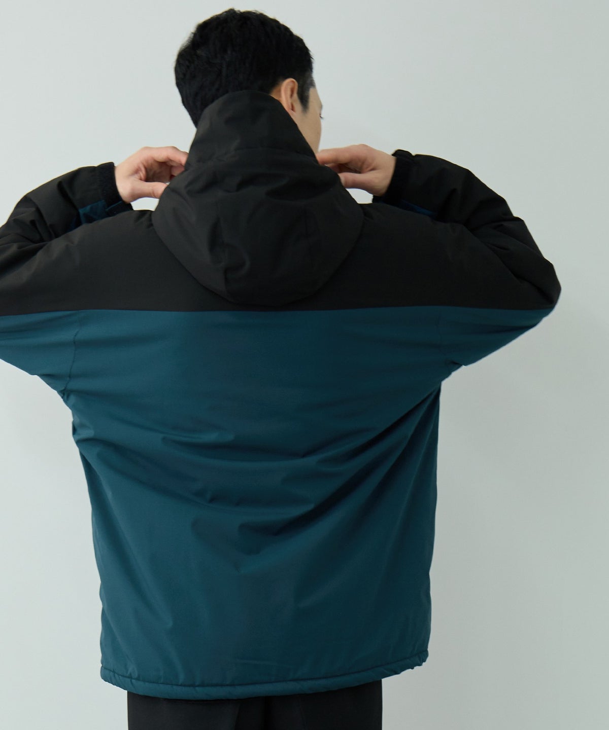 NAVY シャットアウター 裏シャギーパーカー メンズ