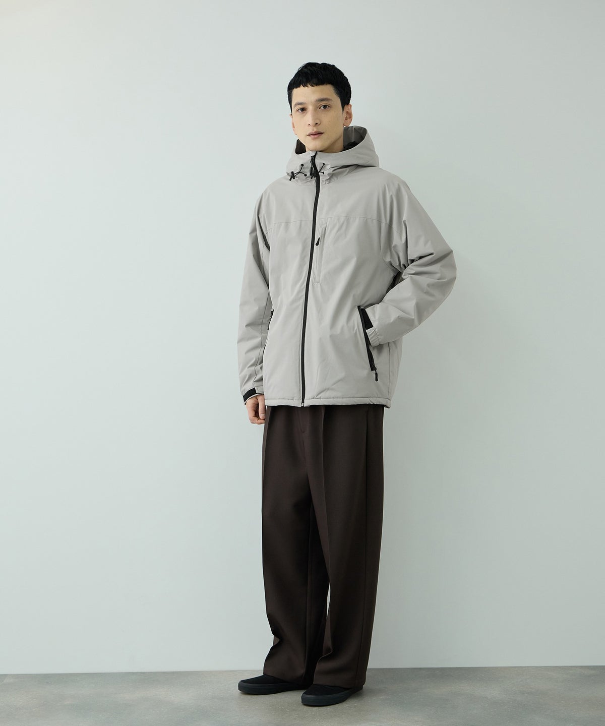 NAVY シャットアウター 裏シャギーパーカー メンズ