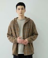 URBAN COLLECTION  起毛チェックシャツパーカー メンズ商品サムネイル-1