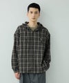 URBAN COLLECTION 起毛チェックシャツパーカー メンズ商品サムネイル-2