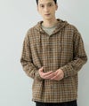 URBAN COLLECTION 起毛チェックシャツパーカー メンズ商品サムネイル-4
