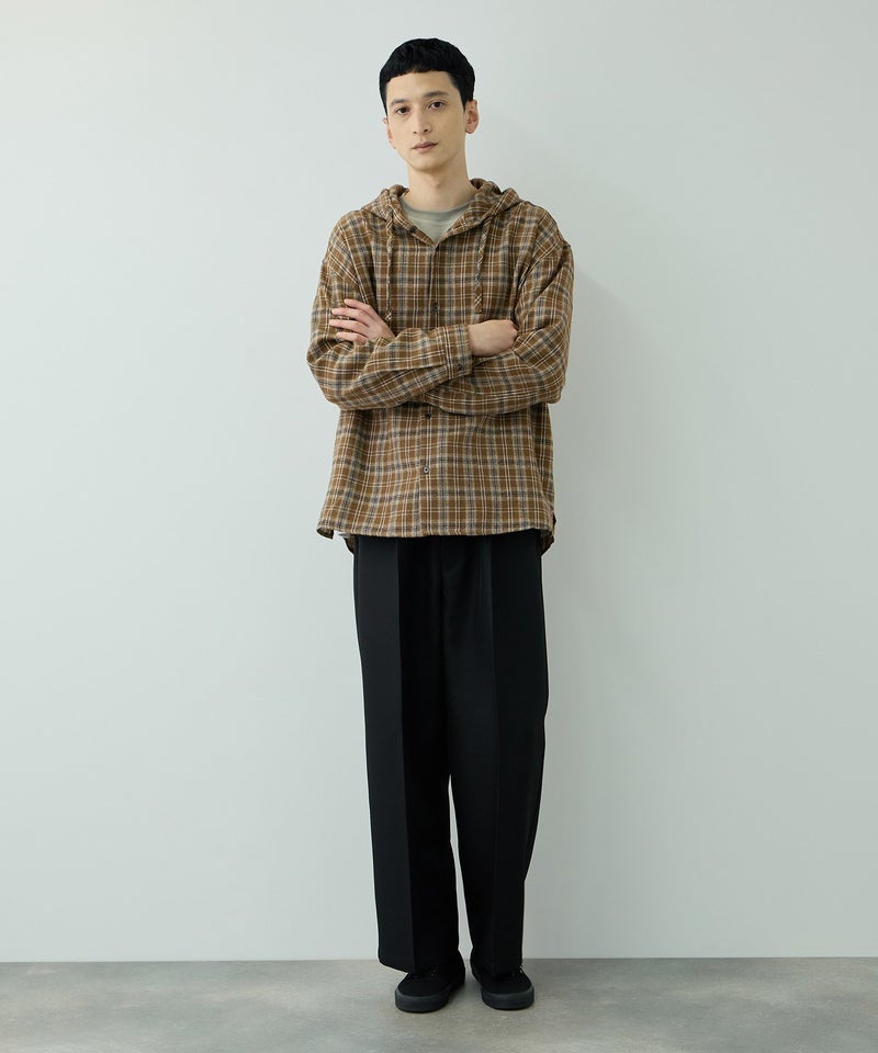 URBAN COLLECTION  起毛チェックシャツパーカー メンズ商品画像-11