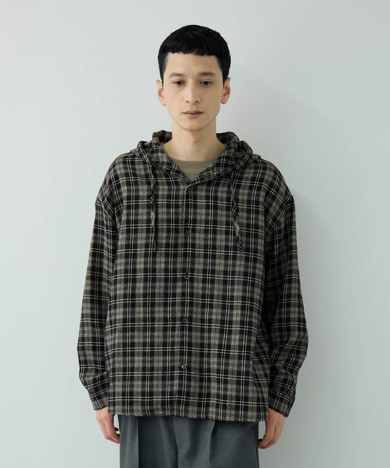 URBAN COLLECTION  起毛チェックシャツパーカー メンズ商品画像-12