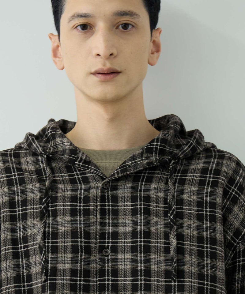 URBAN COLLECTION  起毛チェックシャツパーカー メンズ商品画像-16