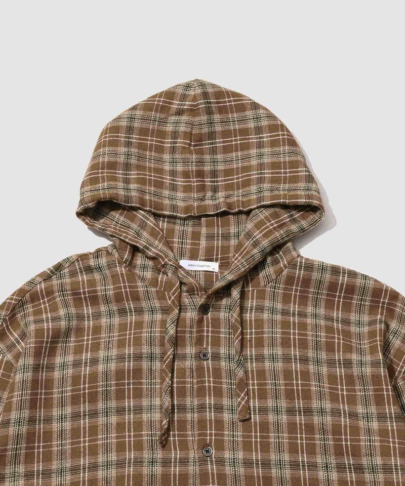 URBAN COLLECTION  起毛チェックシャツパーカー メンズ商品画像-23