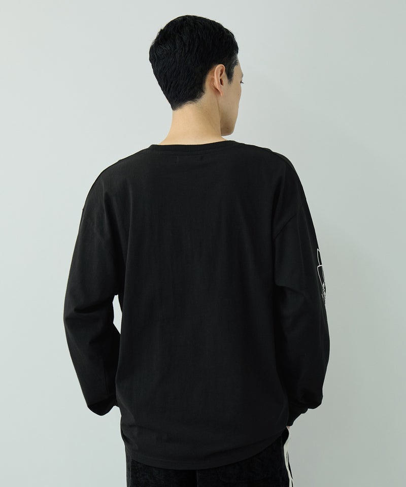 クロスモチーフプリント長袖Tシャツ メンズ商品画像-6