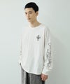 クロスモチーフプリント長袖Tシャツ メンズ商品サムネイル-10