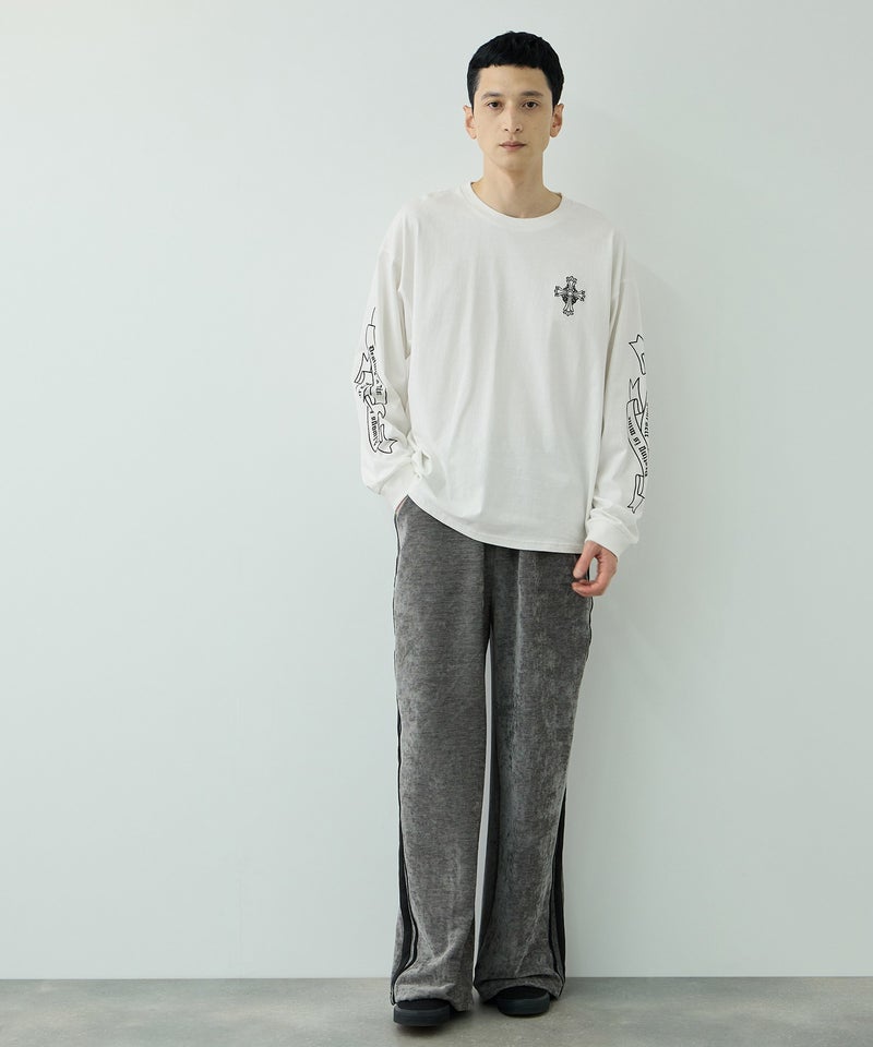 クロスモチーフプリント長袖Tシャツ メンズ商品画像-12