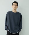 URBAN COLLECTION ツイルジョーゼット フェイクレイヤード長袖Tシャツ メンズ商品サムネイル-1