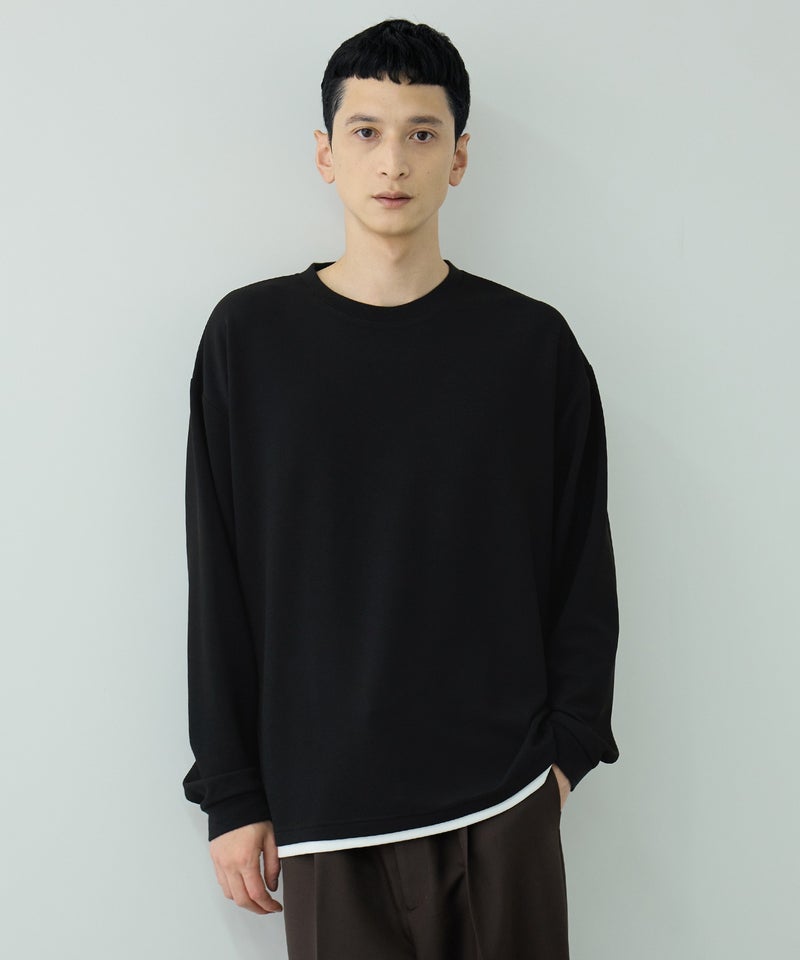 URBAN COLLECTION  ツイルジョーゼット フェイクレイヤード長袖Tシャツ メンズ商品画像-3