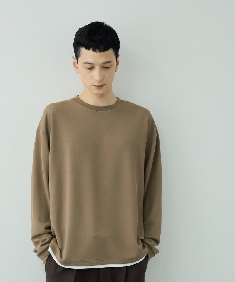 URBAN COLLECTION ツイルジョーゼット フェイクレイヤード長袖Tシャツ メンズ商品画像-4