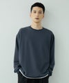 URBAN COLLECTION ツイルジョーゼット フェイクレイヤード長袖Tシャツ メンズ商品サムネイル-5