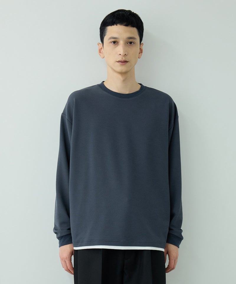 URBAN COLLECTION ツイルジョーゼット フェイクレイヤード長袖Tシャツ メンズ商品画像-6