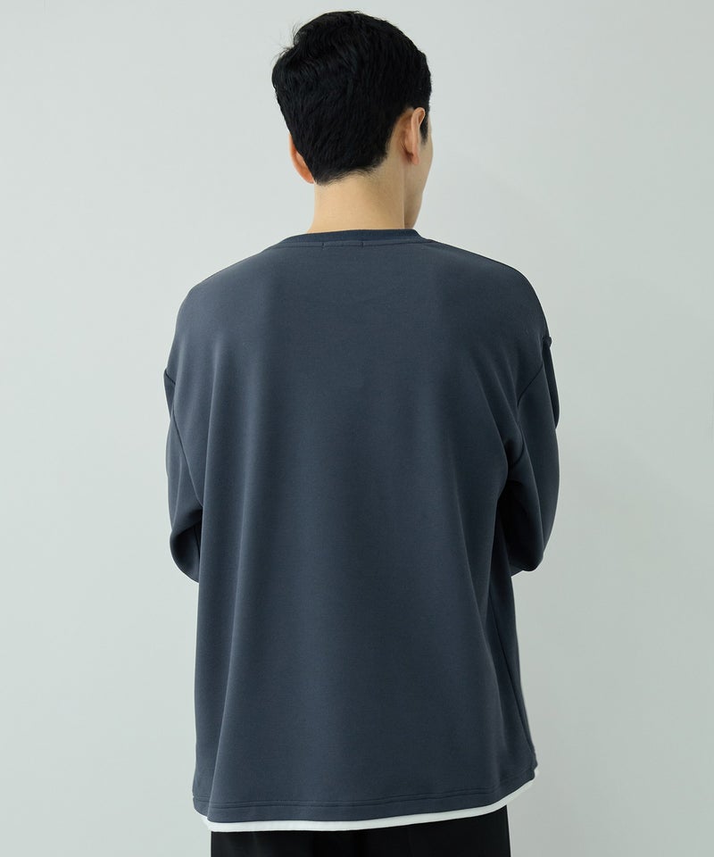 URBAN COLLECTION  ツイルジョーゼット フェイクレイヤード長袖Tシャツ メンズ商品画像-8
