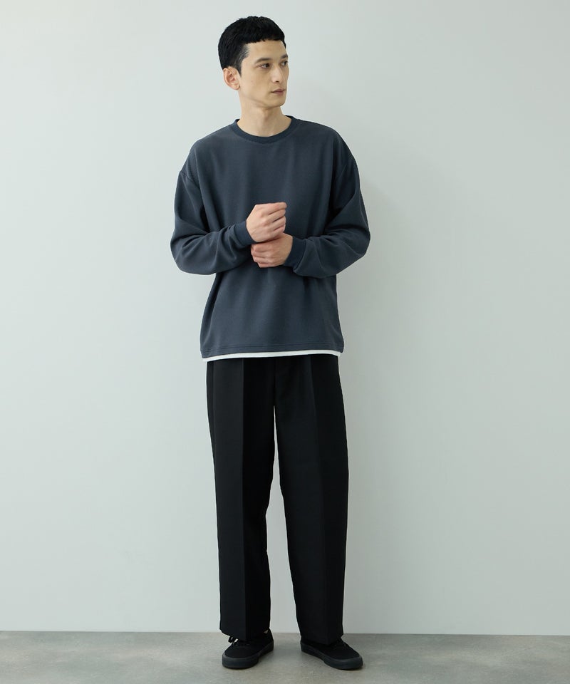 URBAN COLLECTION  ツイルジョーゼット フェイクレイヤード長袖Tシャツ メンズ商品画像-11