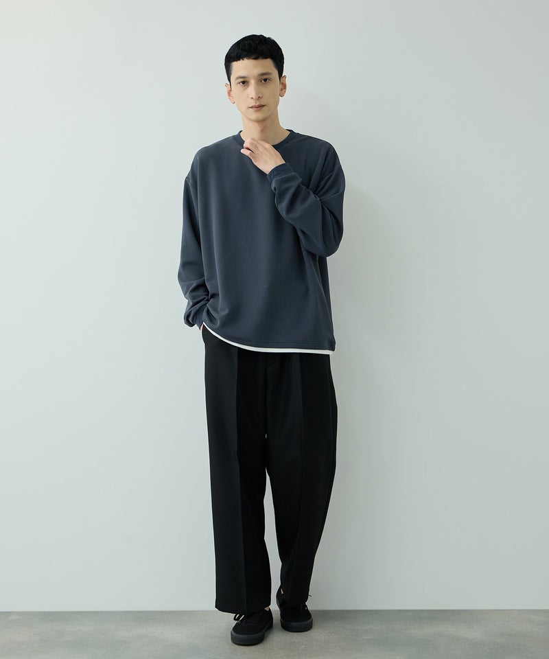 URBAN COLLECTION ツイルジョーゼット フェイクレイヤード長袖Tシャツ メンズ商品画像-12