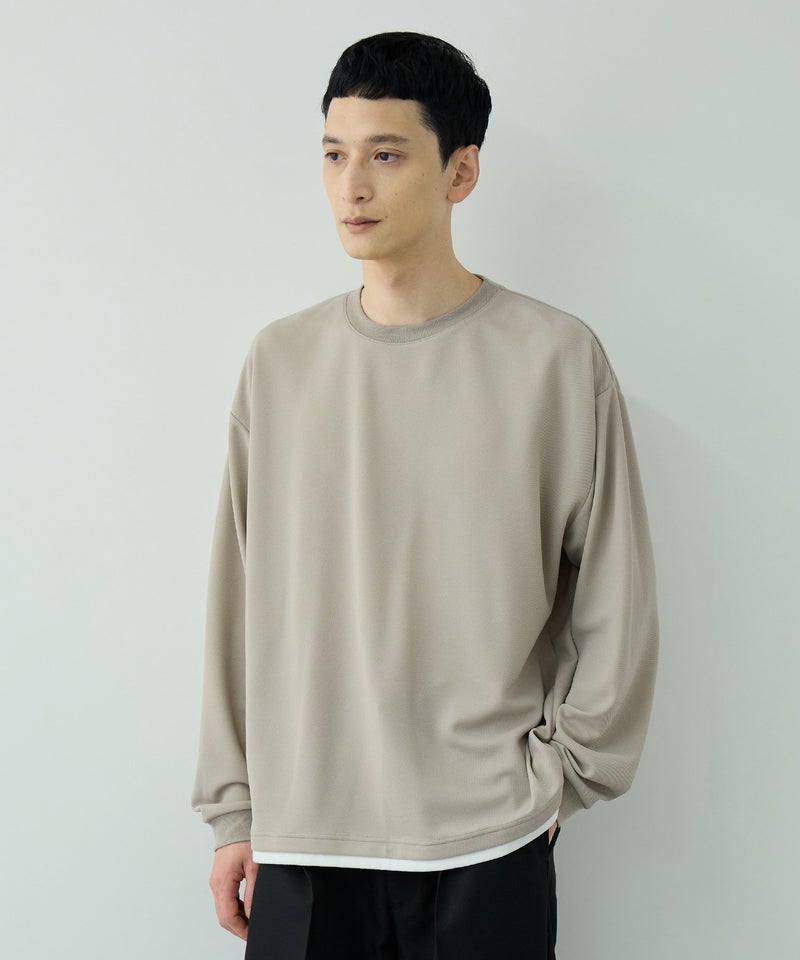 URBAN COLLECTION  ツイルジョーゼット フェイクレイヤード長袖Tシャツ メンズ商品画像-13