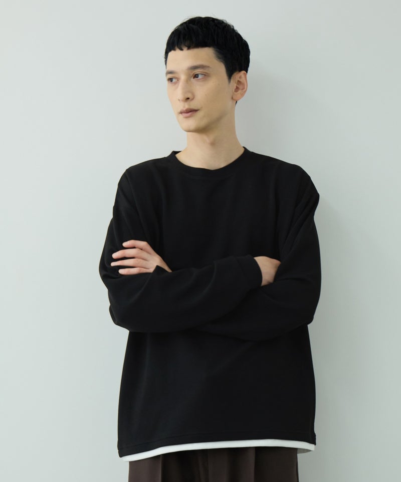 URBAN COLLECTION  ツイルジョーゼット フェイクレイヤード長袖Tシャツ メンズ商品画像-19