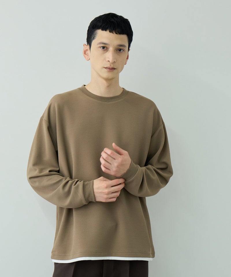 URBAN COLLECTION  ツイルジョーゼット フェイクレイヤード長袖Tシャツ メンズ商品画像-23